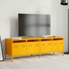 TV staliukas Televizoriaus spintelė, garstyčių, 135x39x43,5cm, plienas