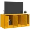 TV staliukas Televizoriaus spintelė, garstyčių geltona, 99x39x44cm, plienas