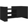 TV staliukas Televizoriaus spintelė, juoda, 80x35x40cm, apdirbta mediena