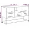 TV staliukas Televizoriaus spintelė, juoda, 100,5x39x60,5cm, plienas