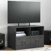 TV staliukas Televizoriaus spintelė, juoda, 67x39x44cm, plienas