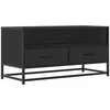 TV staliukas Televizoriaus spintelė, juoda, 80x34,5x40cm, mediena ir metalas