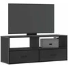 TV staliukas Televizoriaus spintelė, juoda, 100x31x39,5cm, mediena/metalas