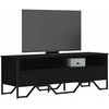 TV staliukas Televizoriaus spintelė, juoda, 122x34x41cm, apdirbta mediena