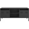 TV staliukas Televizoriaus spintelė, juoda, 101,5x39x43,5cm, plienas