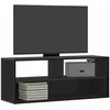 TV staliukas Televizoriaus spintelė, juoda, 100x31x39,5cm, mediena/metalas