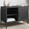 TV staliukas Televizoriaus spintelė, juoda, 68x39x50,5cm, plienas