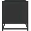 TV staliukas Televizoriaus spintelė, juoda, 61x40x46cm, mediena ir metalas