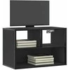 TV staliukas Televizoriaus spintelė, juoda, 60x31x39,5cm, mediena ir metalas