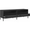 TV staliukas Televizoriaus spintelė, juoda, 135x39x43,5cm, plienas