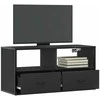TV staliukas Televizoriaus spintelė, juoda, 80x31x39,5cm, mediena/metalas