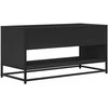 TV staliukas Televizoriaus spintelė, juoda, 91x40x46cm, mediena ir metalas