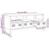 TV staliukas Televizoriaus spintelė, juoda, 101,5x39x43,5cm, plienas