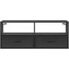 TV staliukas Televizoriaus spintelė, juoda, 100x31x39,5cm, mediena/metalas