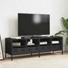 TV staliukas Televizoriaus spintelė, juoda, 135x39x43,5cm, plienas