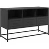 TV staliukas Televizoriaus spintelė, juoda, 100,5x39x60,5cm, plienas