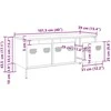 TV staliukas Televizoriaus spintelė, juoda, 101,5x39x43,5cm, plienas