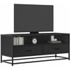 TV staliukas Televizoriaus spintelė, juoda, 100x34,5x40cm, mediena/metalas