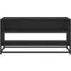 TV staliukas Televizoriaus spintelė, juoda, 91x40x46cm, mediena ir metalas