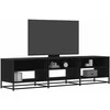 TV staliukas Televizoriaus spintelė, juoda, 180x40x46cm, apdirbta mediena