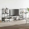 TV staliukas Televizoriaus spintelė, juoda, 206,5x28,5x95cm, mediena