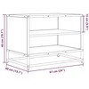 TV staliukas Televizoriaus spintelė, juoda, 61x40x46cm, mediena ir metalas