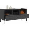 TV staliukas Televizoriaus spintelė, juoda, 100,5x39x50,5cm, plienas