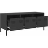 TV staliukas Televizoriaus spintelė, juoda, 101,5x39x43,5cm, plienas