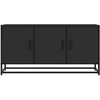 TV staliukas Televizoriaus spintelė, juoda, 100x35x50cm, mediena ir metalas