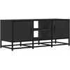 TV staliukas Televizoriaus spintelė, juoda, 100x35x41cm, mediena ir metalas