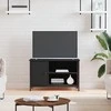 TV staliukas Televizoriaus spintelė, juoda, 80x40x50cm, apdirbta mediena