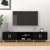 TV staliukas Televizoriaus spintelė, juoda, 180x31,5x40cm, apdirbta mediena