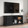 TV staliukas Televizoriaus spintelė, juoda, 102x35,5x47,5cm, mediena