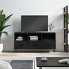 TV staliukas Televizoriaus spintelė, juoda, 102x36x50cm, apdirbta mediena