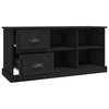 TV staliukas Televizoriaus spintelė, juoda, 102x35,5x47,5cm, mediena