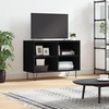 TV staliukas Televizoriaus spintelė, juoda, 69,5x30x50cm, apdirbta mediena