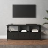 TV staliukas Televizoriaus spintelė, juoda, 102x33x45cm, mediena ir geležis