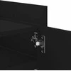 TV staliukas Televizoriaus spintelė, juodos spalvos, 100x35x40cm, mediena