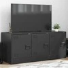 TV staliukas Televizoriaus spintelė, juodos spalvos, 99x39x44cm, plienas