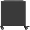 TV staliukas Televizoriaus spintelė, juodos spalvos, 68x39x43,5cm, plienas
