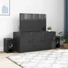 TV staliukas Televizoriaus spintelė, juodos spalvos, 99x39x44cm, plienas
