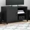 TV staliukas Televizoriaus spintelė, juodos spalvos, 68x39x43,5cm, plienas