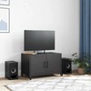 TV staliukas Televizoriaus spintelė, juodos spalvos, 68x39x43,5cm, plienas