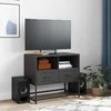 TV staliukas Televizoriaus spintelė, juodos spalvos, 68x39x60,5cm, plienas
