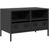 TV staliukas Televizoriaus spintelė, juodos, 68x39x43,5cm, plienas