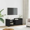 TV staliukas Televizoriaus spintelė, juodos spalvos, 100x35x40cm, mediena