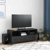 TV staliukas Televizoriaus spintelė, juoda, 100,5x39x43,5cm, plienas
