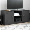 TV staliukas Televizoriaus spintelė, juodos spalvos, 99x39x44cm, plienas