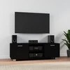 TV staliukas Televizoriaus spintelė, juodos spalvos, 120x40,5x35cm, mediena