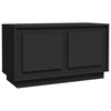 TV staliukas Televizoriaus spintelė, juodos spalvos, 80x35x45cm, mediena